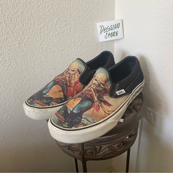 Vans Other - VANS Iron Maiden Eddie The Trooper Slip On Sneaker